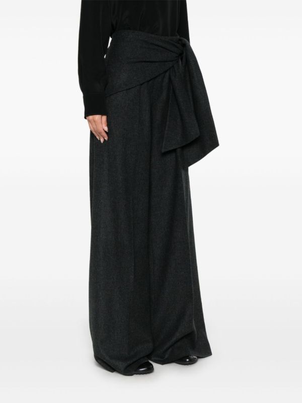 Browns Max Mara Felt Palazzo Pants | Browns Wide-Leg Pants