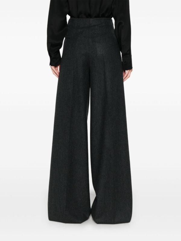 Browns Max Mara Felt Palazzo Pants | Browns Wide-Leg Pants