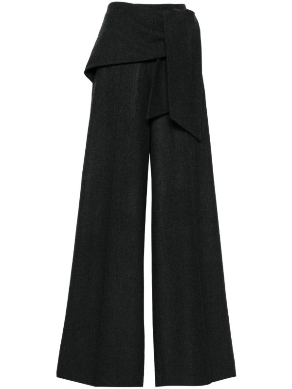 browns Max Mara Felt Palazzo Pants | Browns Wide-Leg Pants