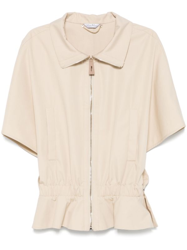browns Max Mara Neutrals Chic Jacket | Browns Varsity Jackets