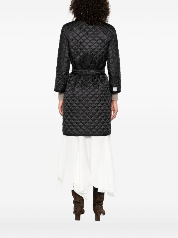 Browns Max Mara Quilted Belted Coat | Browns Single Breasted Coats