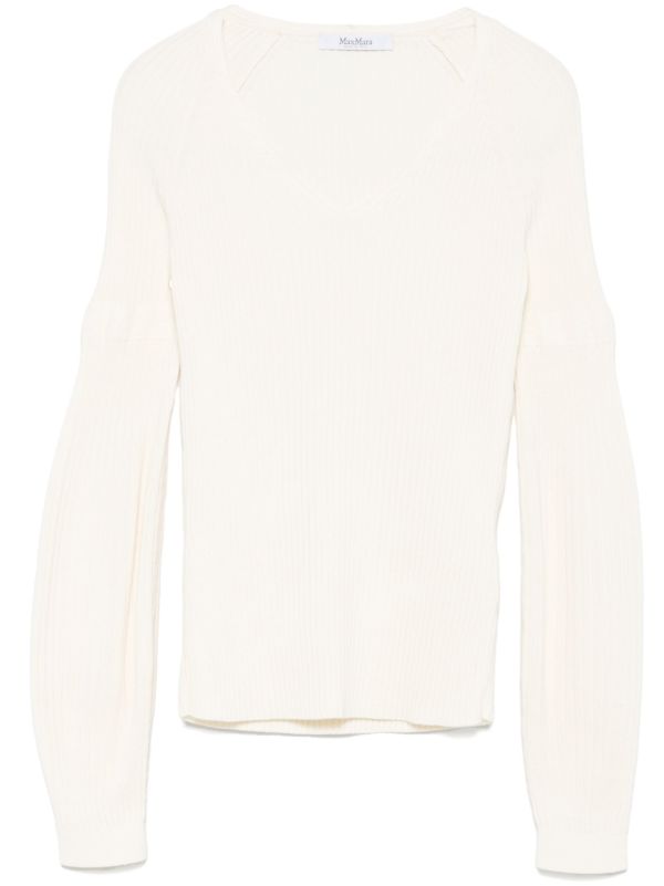browns Max Mara White Gioiosa Sweater | Browns Knitted Sweaters