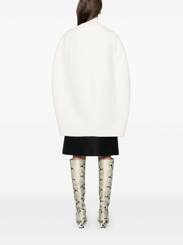 Browns Max Mara White Placido Coat | Browns Single Breasted Coats