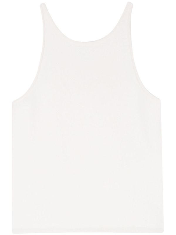 browns Max Mara White Vanisé-Knit Tank Top | Browns Knitted Tops