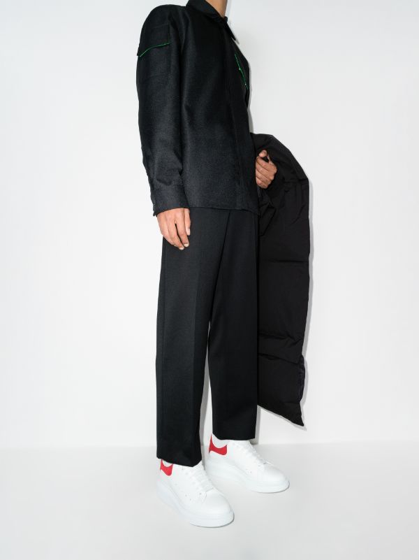 Browns Men's Alexander McQueen White And Red Oversized Sneakers | Browns Low-Tops