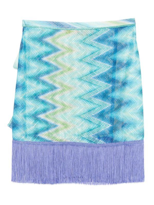 Browns Missoni Fringed Wrap Mini Skirt | Browns Beach Cover-Ups