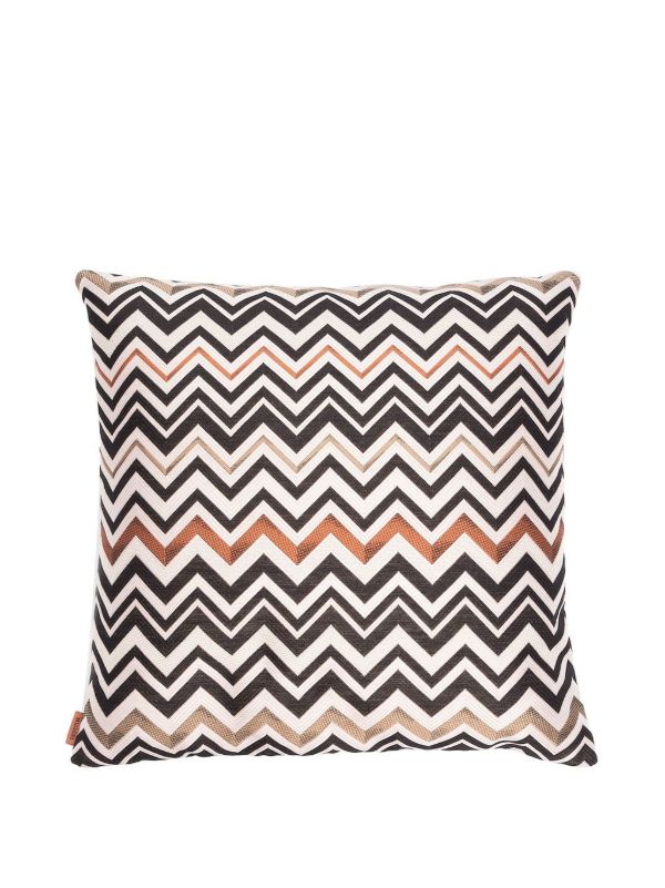 Browns Missoni Home Black Belfast Zigzag Cushion | Browns Cushions