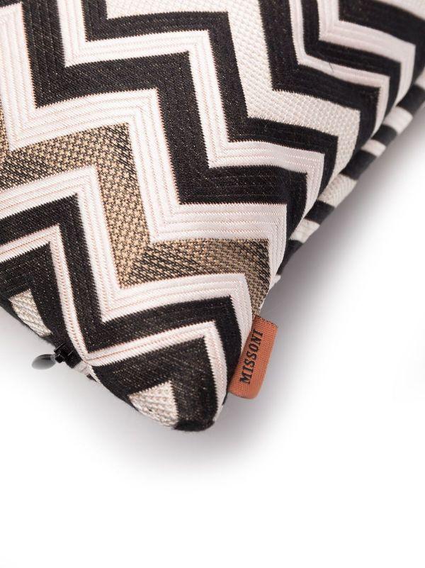 Browns Missoni Home Black Belfast Zigzag Cushion | Browns Cushions
