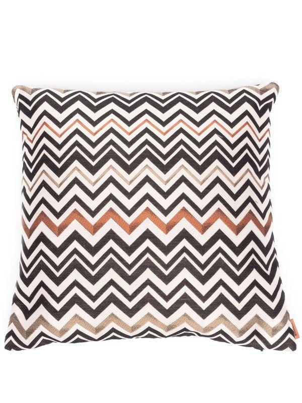 browns Missoni Home Black Belfast Zigzag Cushion | Browns Cushions