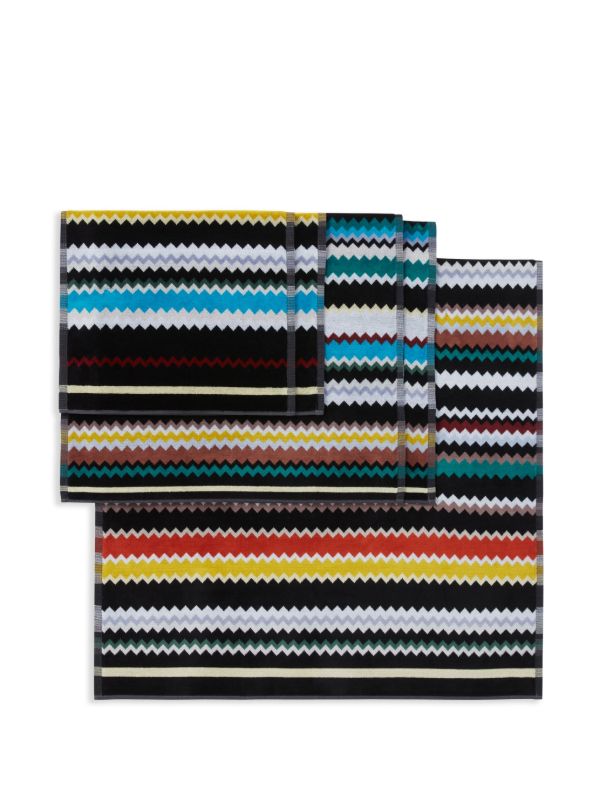Browns Missoni Home Black Curt Towel (Set Of Five) | Browns Towels