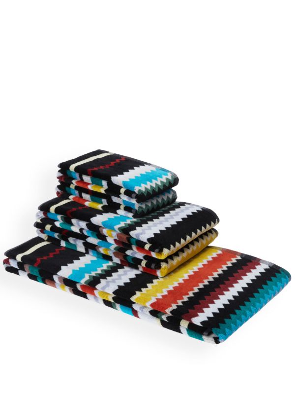 browns Missoni Home Black Curt Towel (Set of Five) | Browns Towels