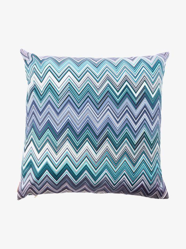 browns Missoni Home blue Jarris zigzag cotton cushion | Browns Cushions