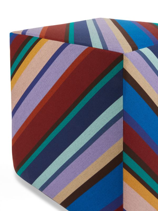 Browns Missoni Home Blue Notturno Cube Outdoor Pouf | Browns Chairs & Stools