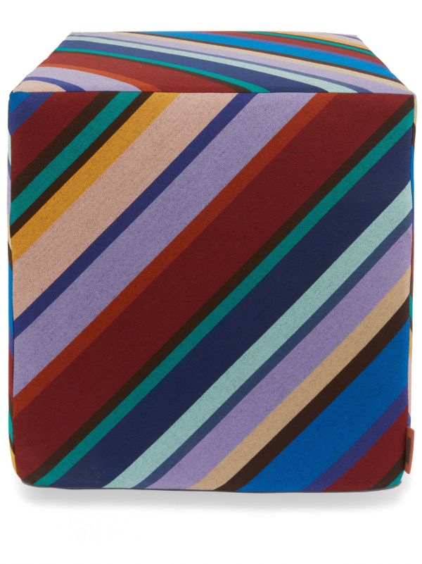 browns Missoni Home Blue Notturno Cube Outdoor Pouf | Browns Chairs & Stools