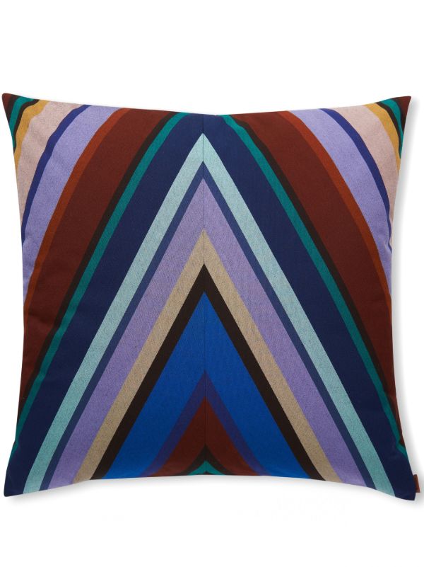 browns Missoni Home Blue Notturno Striped Outdoor Cushion | Browns Cushions