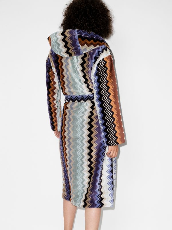 Browns Missoni Home Giacomo Hooded Cotton Robe | Browns Dressing Gowns & Robes