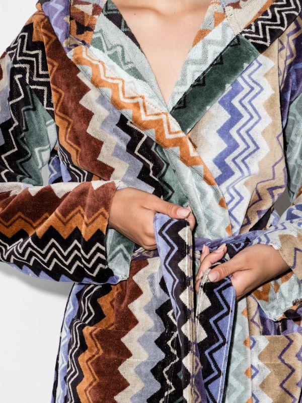 Browns Missoni Home Giacomo Hooded Cotton Robe | Browns Dressing Gowns & Robes