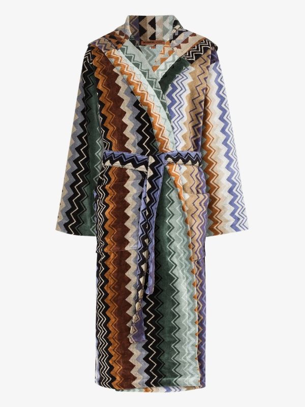 browns Missoni Home Giacomo Hooded Cotton Robe | Browns Dressing Gowns & Robes