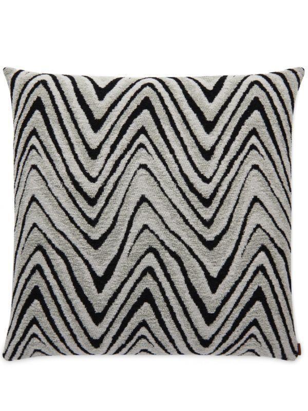 browns Missoni Home Grey And Black Savana Cushion 60x60cm | Browns Cushions