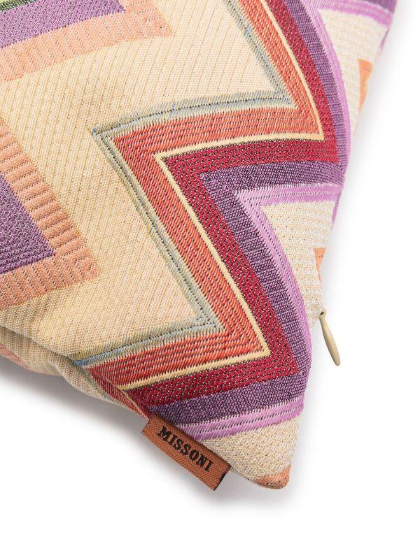 Browns Missoni Home Multicolour Agadir Zigzag-Pattern Cushion | Browns Cushions