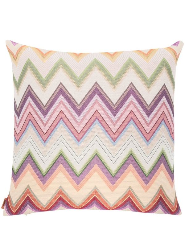 browns Missoni Home Multicolour Agadir Zigzag-Pattern Cushion | Browns Cushions