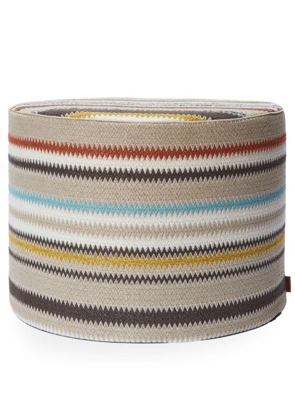 browns Missoni Home Multicolour Blurred Zigzag Pouf | Browns Chairs & Stools