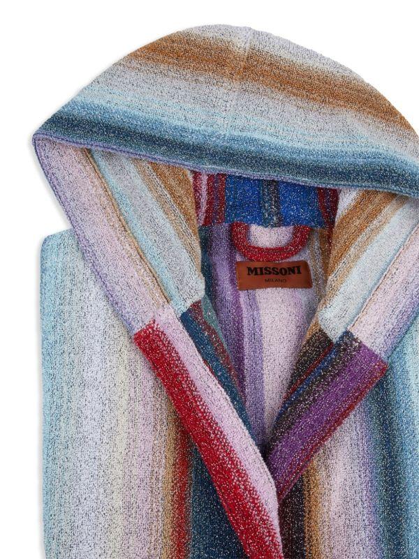 Browns Missoni Home Multicolour Clancy Striped Bath Robe | Browns Towels