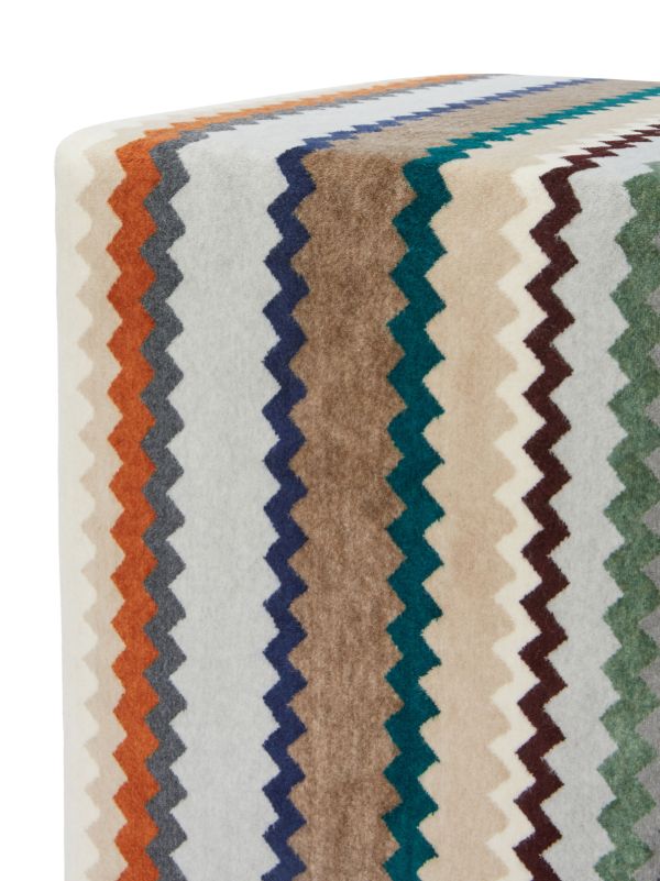 Browns Missoni Home Multicolour Dune Zigzag Pouf | Browns Chairs & Stools