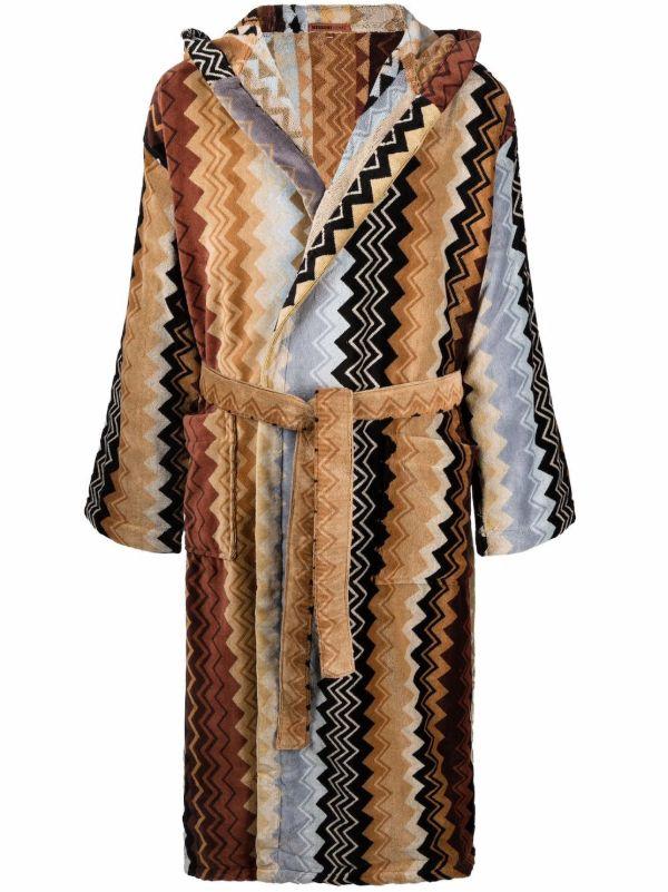 browns Missoni Home Multicolour Giacomo Zigzag Cotton Robe | Browns Dressing Gowns & Robes