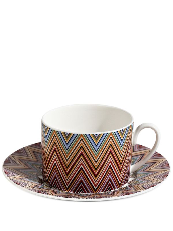 browns Missoni Home Multicolour Jarris Zig-Zag porcelain tea set | Browns Cups & Tea Sets