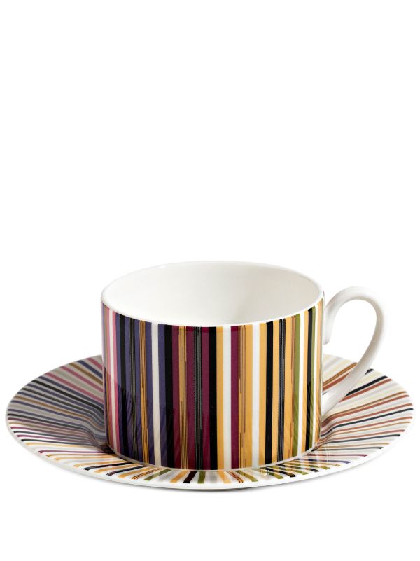 browns Missoni Home Multicolour Stripes Jenkins teacup set | Browns Cups & Tea Sets