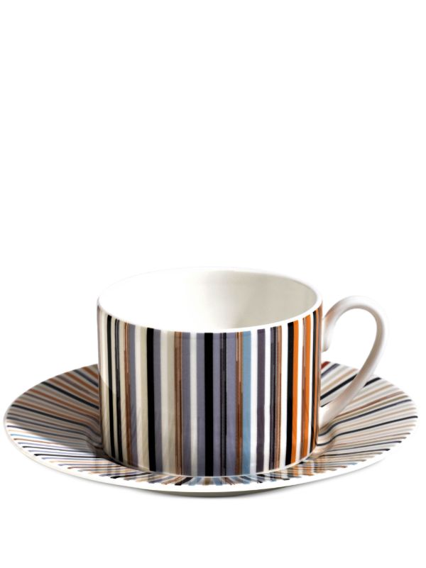 browns Missoni Home Multicolour Stripes Jenkins teacup set | Browns Cups & Tea Sets