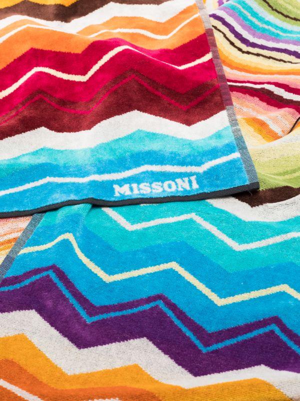 Browns Missoni Home Multicoloured Hugo Printed Cotton Towel | Browns Towels
