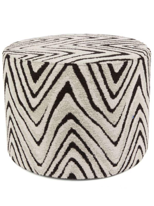 browns Missoni Home Neutral Savana cylindrical pouf | Browns Chairs & Stools