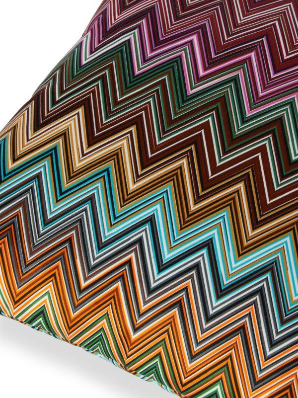 Browns Missoni Home Pink Jarris Zigzag Cotton Cushion | Browns Cushions