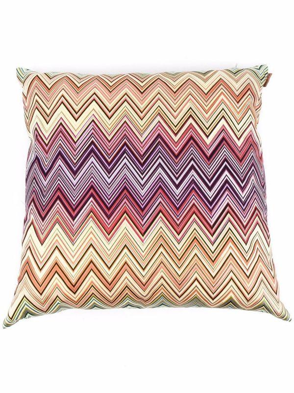 browns Missoni Home Purple Zigzag Cushion | Browns Cushions