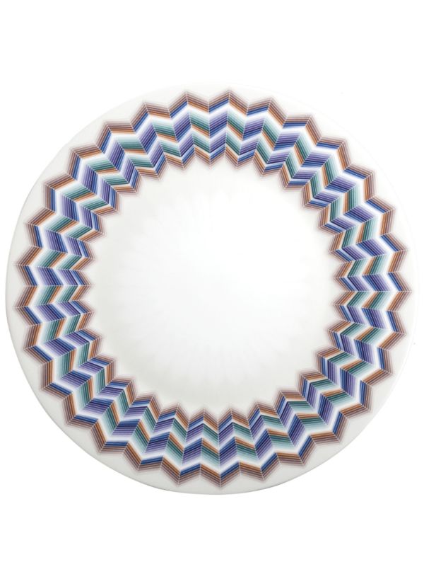 browns Missoni Home White Jarris Zig-Zag charger plate | Browns Plates & Bowls