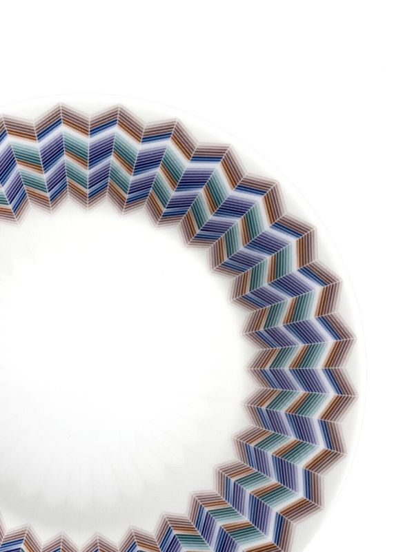Browns Missoni Home White Jarris Zig-Zag Dessert Plate Set | Browns Plates & Bowls