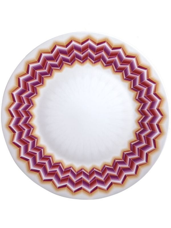 browns Missoni Home White Jarris Zig-Zag plate | Browns Plates & Bowls