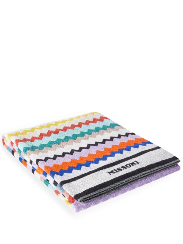 browns Missoni Home White Riverbero Cotton Beach Towel | Browns Beach Cover-Ups