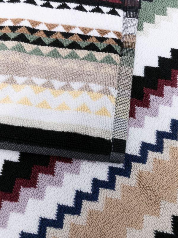 Browns Missoni Home Zigzag-pattern Cotton Bath Mat | Browns Rugs