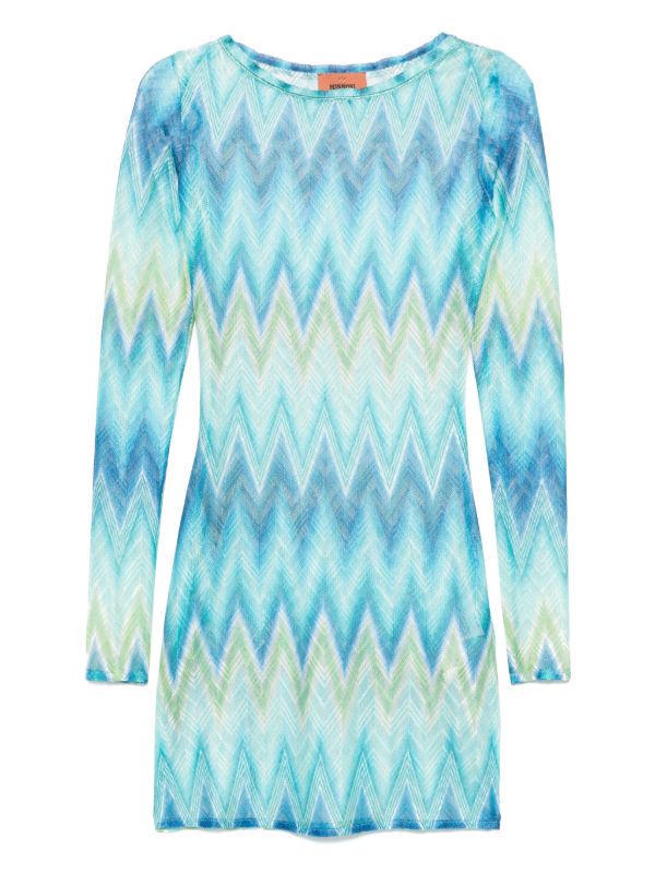 browns Missoni long-sleeves mini dress | Browns Beach Cover-Ups