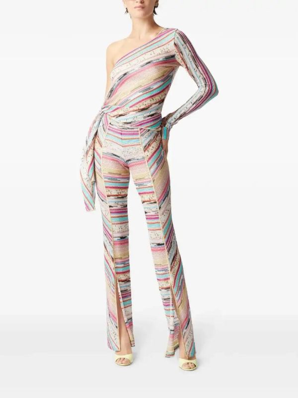 Browns Missoni Pink One-Shoulder Top | Browns T-Shirts & Jersey Shirts