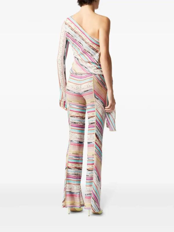 Browns Missoni Pink One-Shoulder Top | Browns T-Shirts & Jersey Shirts