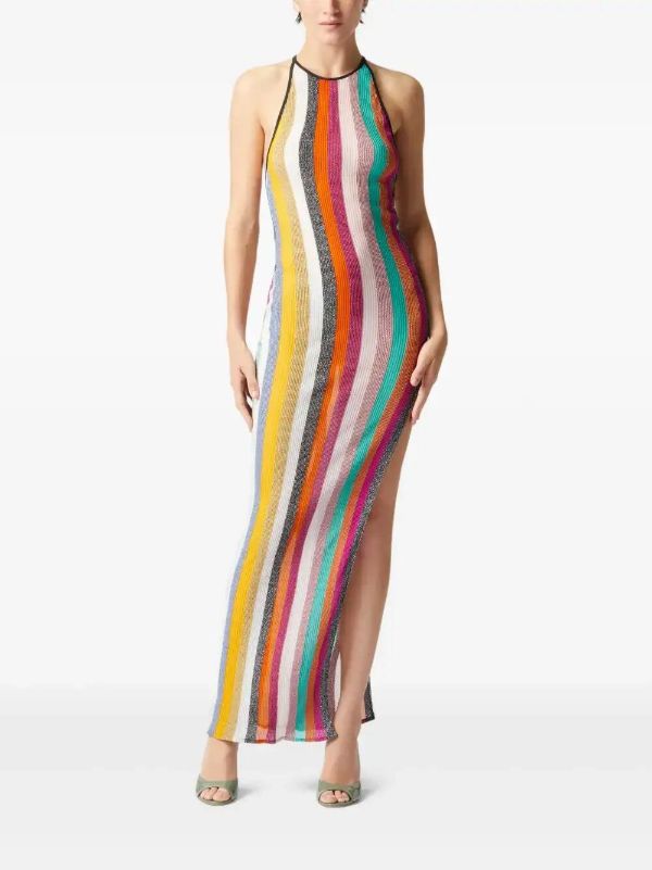 Browns Missoni Pink Striped Knitted Dress | Browns Beach Dresses