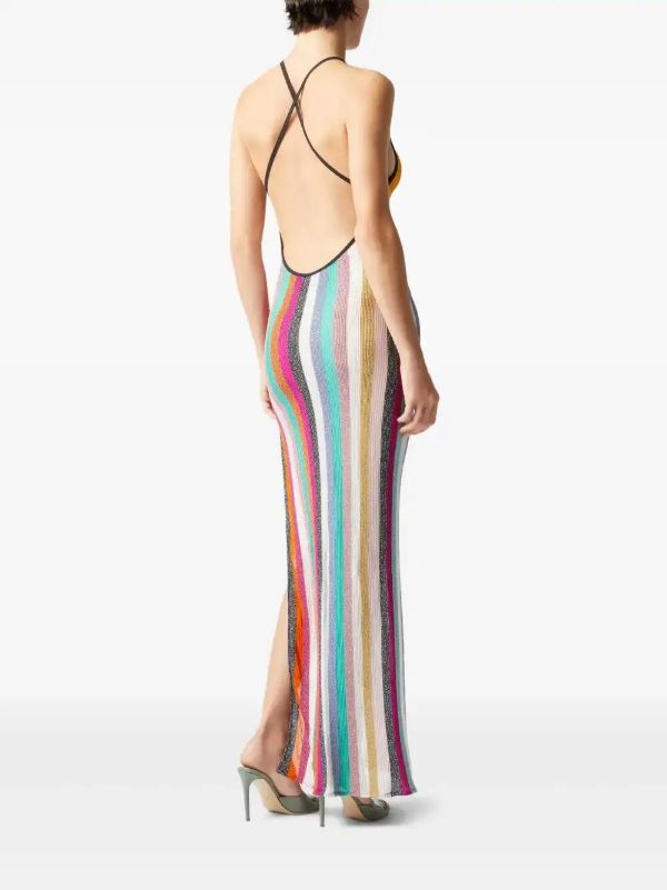 Browns Missoni Pink Striped Knitted Dress | Browns Beach Dresses