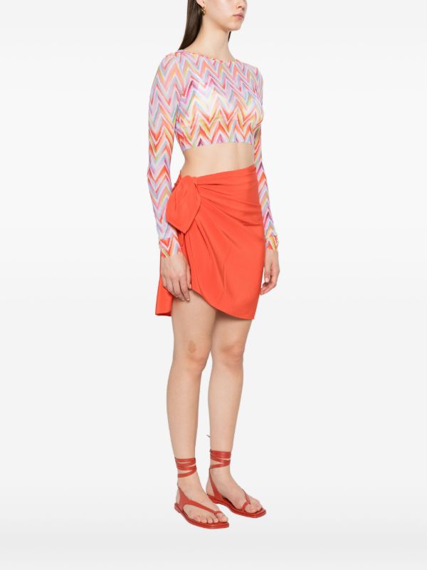 Browns Missoni Printed Tulle Crop Top | Browns T-Shirts & Jersey Shirts