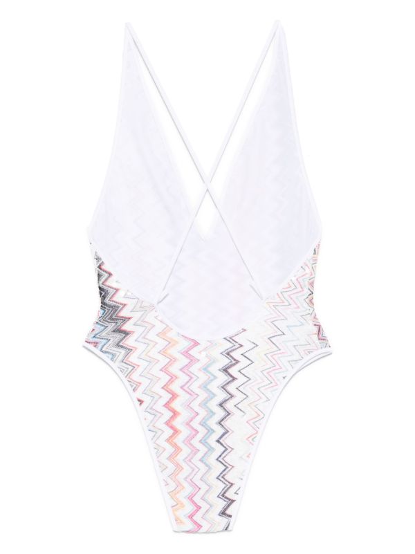 Browns Missoni Sequin-embellished V-neck Swimsuit | Browns One-Pieces