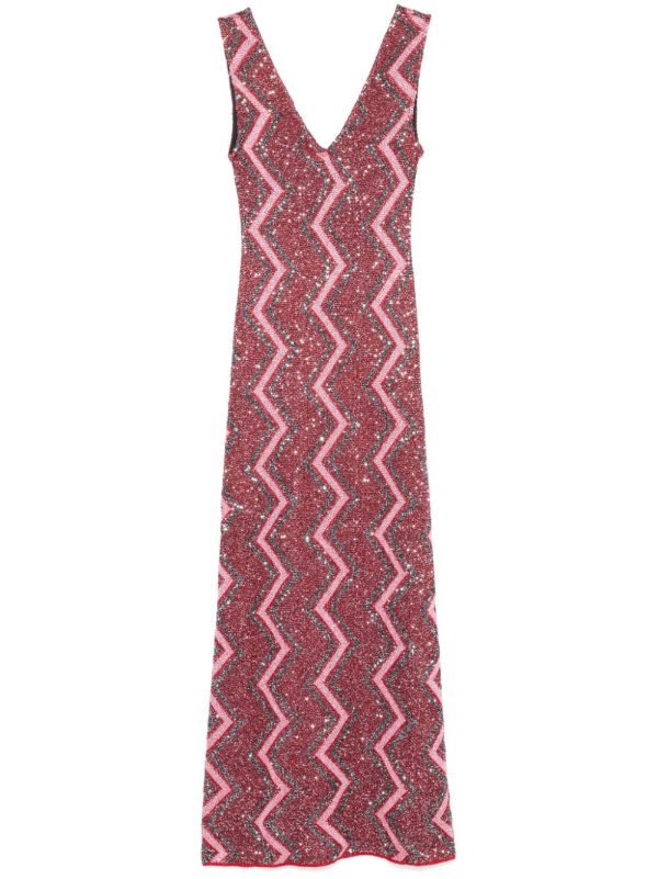 browns Missoni Zig-Zag Plunging-Neckline Gown | Browns Evening Dresses