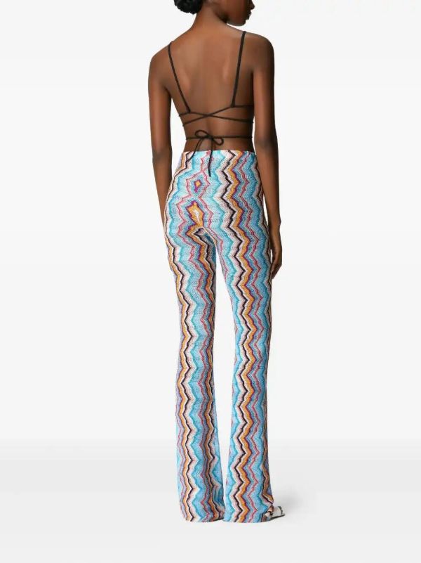Browns Missoni Zigzag-pattern Trousers | Browns High Waisted Pants
